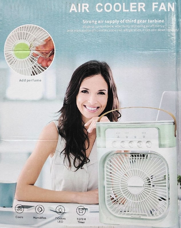 Настольный вентилятор с увлажнителем AIR COOLER FAN