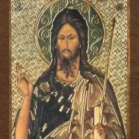 Икона "Иоанн Предтеча", вид 2, 4х6 на МДФ-6