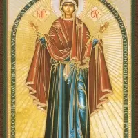 Икона БМ "Нерушимая Стена" 4х6 на МДФ-6