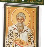Икона "Дионисий Ареопагит" 6х9 на МДФ-6