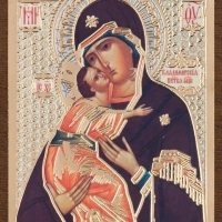 Икона БМ "Владимирская" 4х6 на МДФ-6