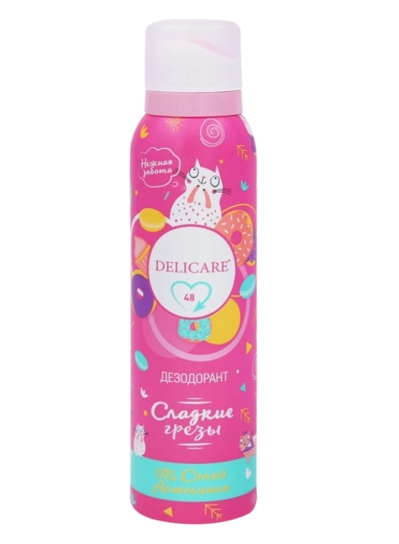 Дезодорант-спрей женский DELICARE Сладкие грезы, 150мл