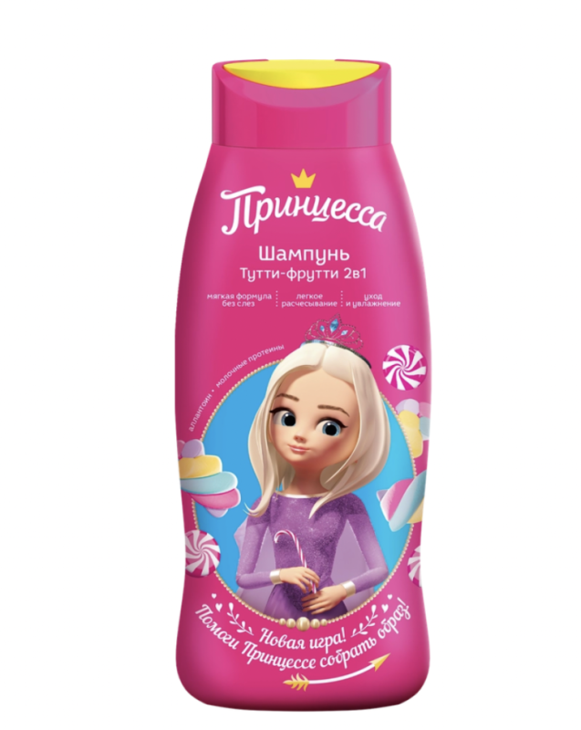 Шампунь детский ПРИНЦЕССА Тутти-фрутти, 400мл