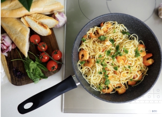 сковорода HOMECLUB Stone 26см, глубокая, литой алюминий