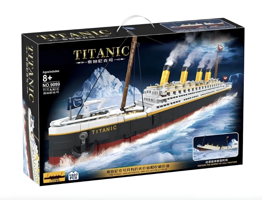 Конструктор Корабль Титаник, Круизный лайнер, 1507 деталей