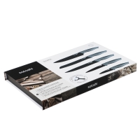 SATOSHI Карбон Набор ножей кухонных 6пр, в магнитной коробке SATOSHI Карбон Набор ножей кухонных 6пр, в магнитной коробке