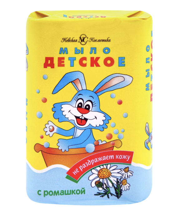 Мыло туалетное детское НЕВСКАЯ КОСМЕТИКА Детское с ромашкой, 90г