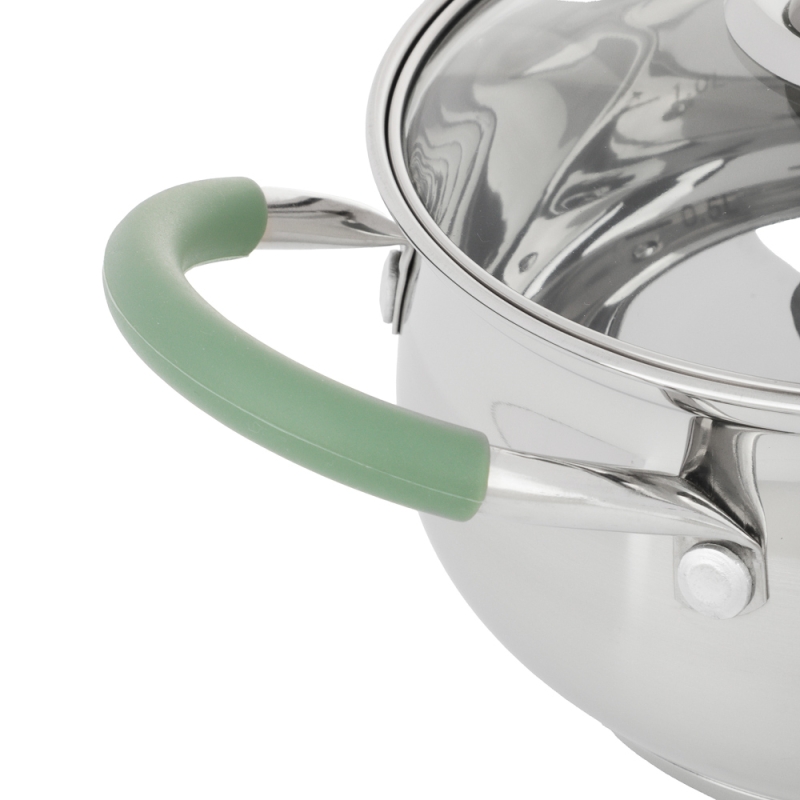 SATOSHI Марли Набор кастрюль 6 пр. (1,9л+3,6л+6,0л) со стекл. крышкой