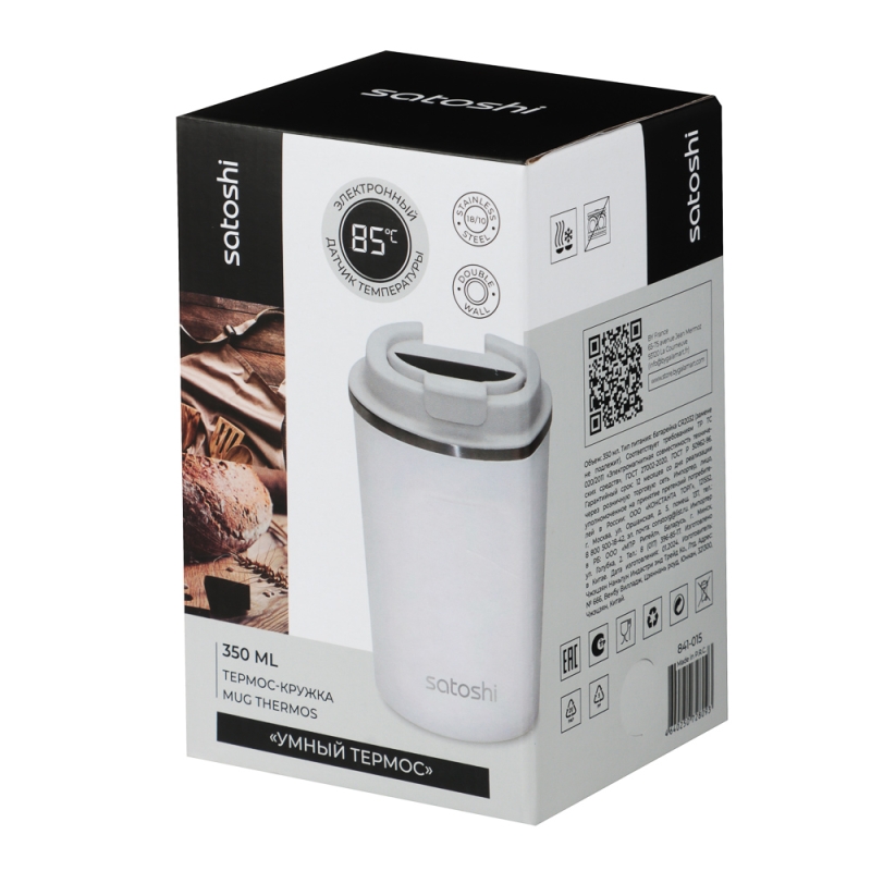 SATOSHI Термос-кружка с датчиком температуры 350мл, нерж.сталь 18/10