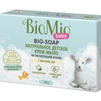 Туалетное крем-мыло детское BIOMIO BABY с маслом Ши 0+, 90г Туалетное крем-мыло детское BIOMIO BABY с маслом Ши 0+, 90г