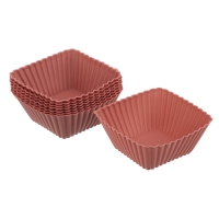 VETTA Набор форм силиконовых 16шт, 7х3см, квадратные, "Кекс"