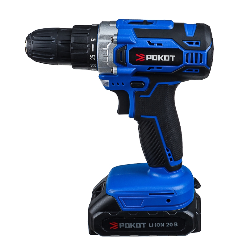 РОКОТ Дрель-шуруповерт аккум., ДША-20, 20В, 2,0 А*ч, 0-400/0-1500 об.мин, 40 н*м РОКОТ Дрель-шуруповерт аккум., ДША-20, 20В, 2,0 А*ч, 0-400/0-1500 об.мин, 40 н*м