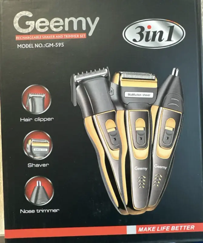 Триммер 3в1 Geemy GM-595