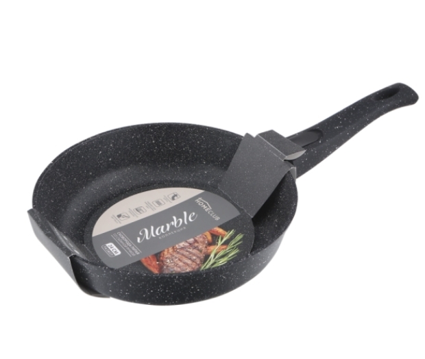 Сковорода HOMECLUB Marble 26см литая со съемной ручкой soft touch HC-26I-SR