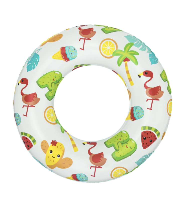 Круг надувной для плавания &laquo;Тропики&raquo;, d=61 см, от 3-6 лет, микс
