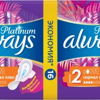 Прокладки ALWAYS Platinum Нормал Плюс, ультратонкие, с крылышками, 16шт