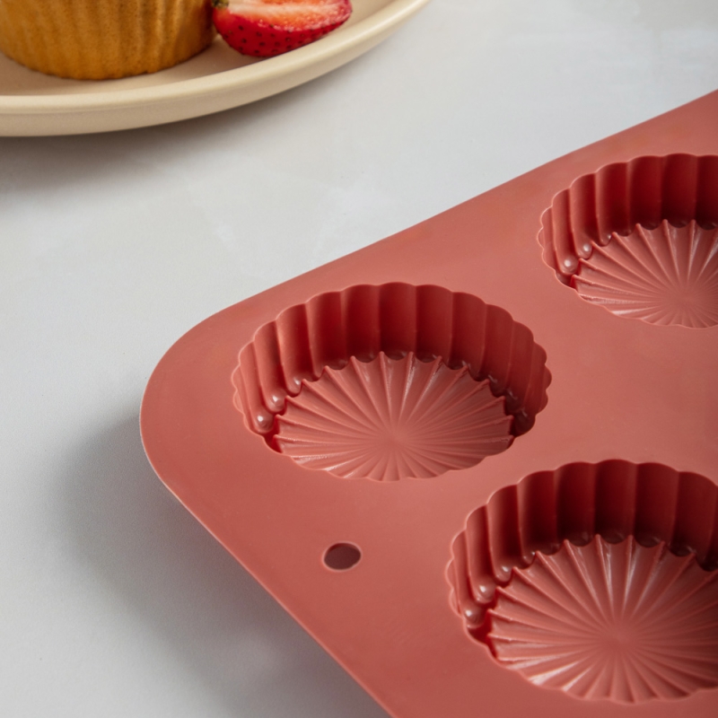 VETTA Форма силиконовая 6 ячеек, 29x17x2см "Шарлотка"