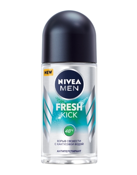 Антиперспирант роликовый мужской NIVEA Men Fresh Kick, 50мл