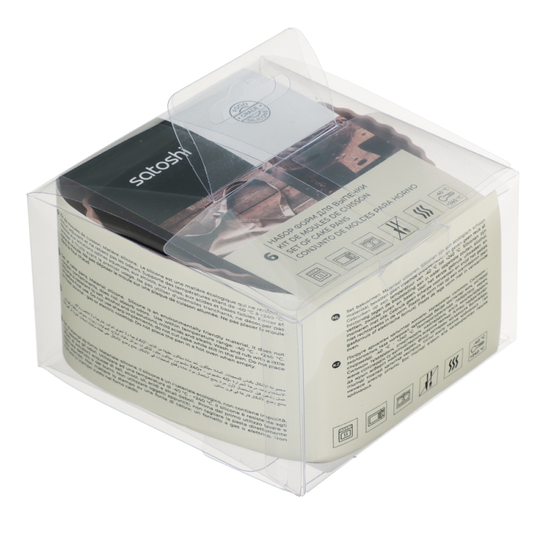 SATOSHI Алион Набор форм для выпечки кексов 6шт, 9,5x4,4см, силикон