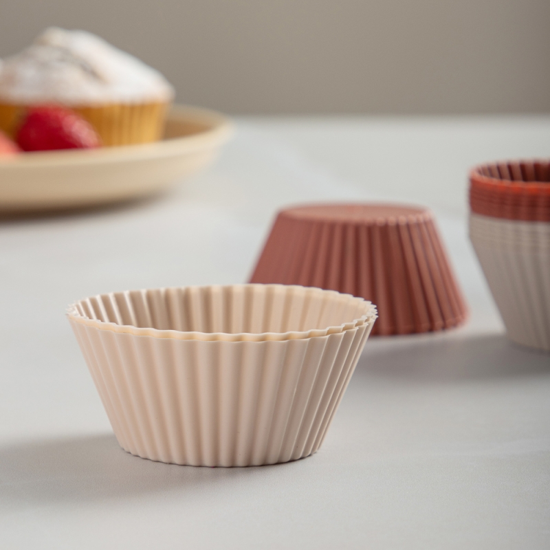 VETTA Набор форм силиконовых 16шт, 6,5x3,3см, "Кекс", 3 цвета