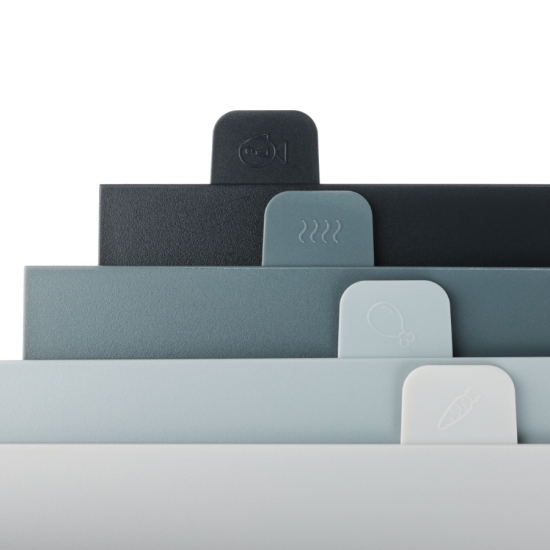 SATOSHI Набор досок разделочных на подставке 5пр 29х22,5х0,5см, пластик SATOSHI Набор досок разделочных на подставке 5пр 29х22,5х0,5см, пластик