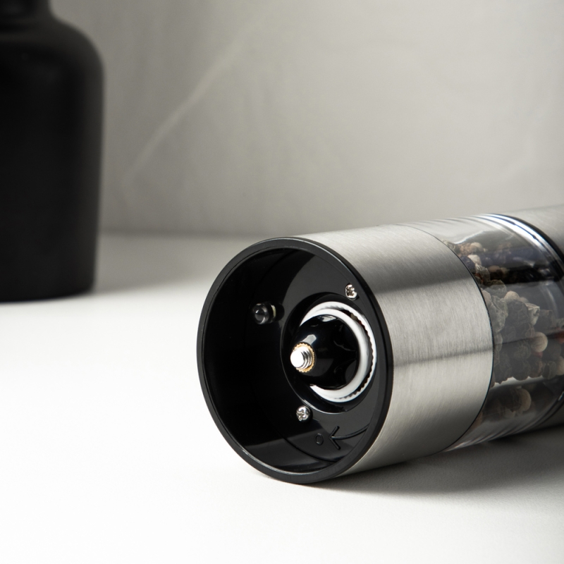 SATOSHI Мельница для специй электрическая 22см, сталь/акрил, MG705 SATOSHI Мельница для специй электрическая 22см, сталь/акрил, MG705