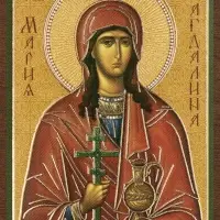 Икона "Мария Магдалина", вид 3, 4х6 на МДФ-