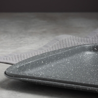 SATOSHI Буко Противень плоский, 36,5х27х1,7см, угл.сталь, антипригарное покрытие "Мрамор"