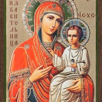 Икона БМ "Избавительница" 6х9 на МДФ-6