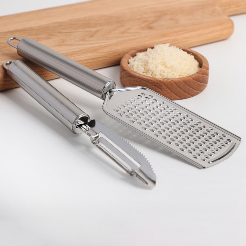 VETTA Набор кухонный, овощечистка+терка, нерж. сталь VETTA Набор кухонный, овощечистка+терка, нерж. сталь