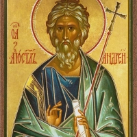 Икона "Андрей Первозванный" 6х9 на МДФ-6
