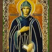 Икона "Анна Кашинская" 4х6 на МДФ-6
