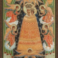 Икона БМ "Прибавление ума" 6х9 на МДФ-6