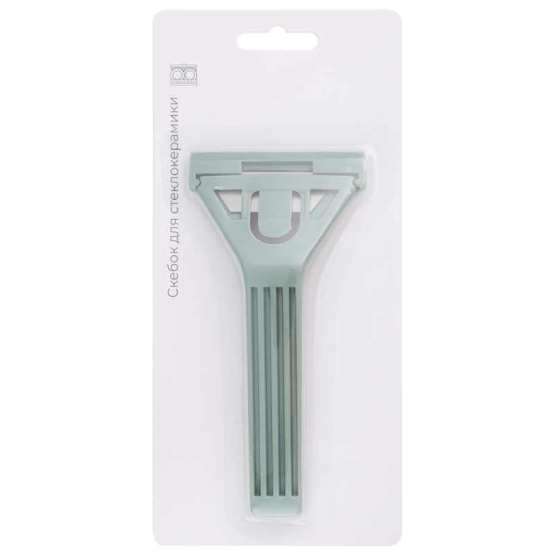 VETTA Скребок для стеклокерамики, 14х6см, нерж.сталь, полипропилен