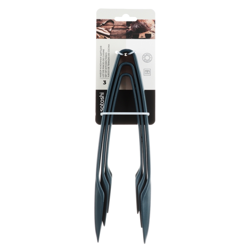 SATOSHI Ривьера Набор щипцов кухонных 3пр, пластик SATOSHI Ривьера Набор щипцов кухонных 3пр, пластик