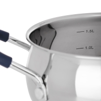 SATOSHI Альба Кастрюля 16х9,5 см, объем 2,1 л, со стеклянной крышкой, индукция