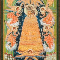 Икона БМ "Прибавление ума" 4х6 на МДФ-6