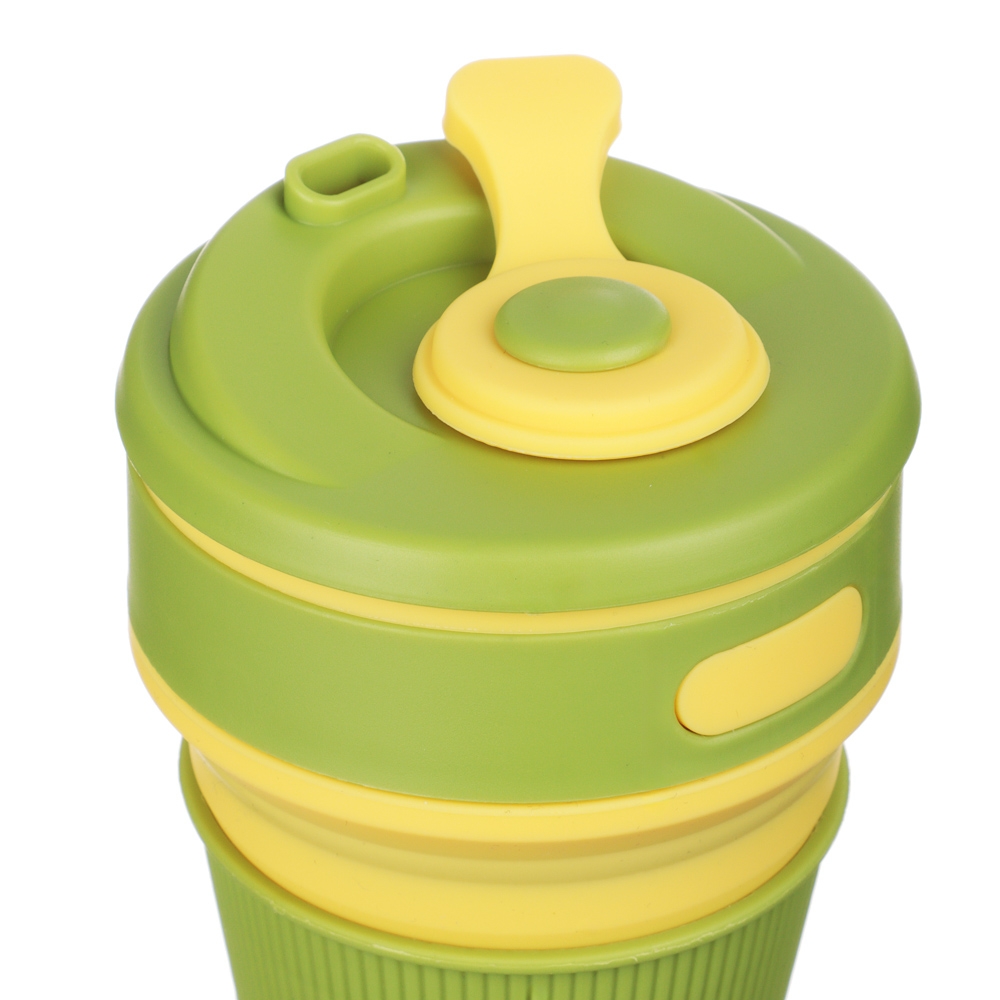 VETTA Стакан складной с крышкой, 12,7х8,8см, силикон, полипропилен