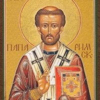 Икона "Лев папа Римский" 4х6 на МДФ-6