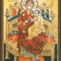 Икона БМ "Всецарица" 4х6 на МДФ-6