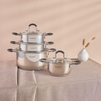 SATOSHI Альбер Кастрюля 18х10,5см, 2,5л, со стекл. крышкой, индукция