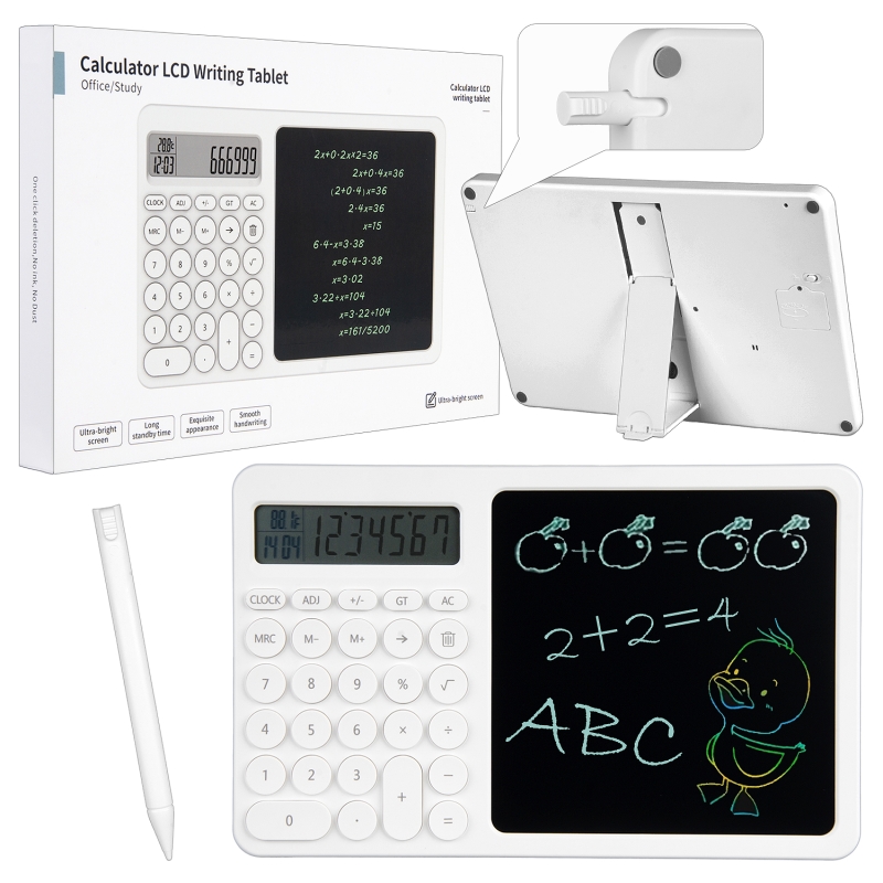 Калькулятор с HD планшетом для рисования J10 Белый Калькулятор с HD планшетом для рисования J10 Белый