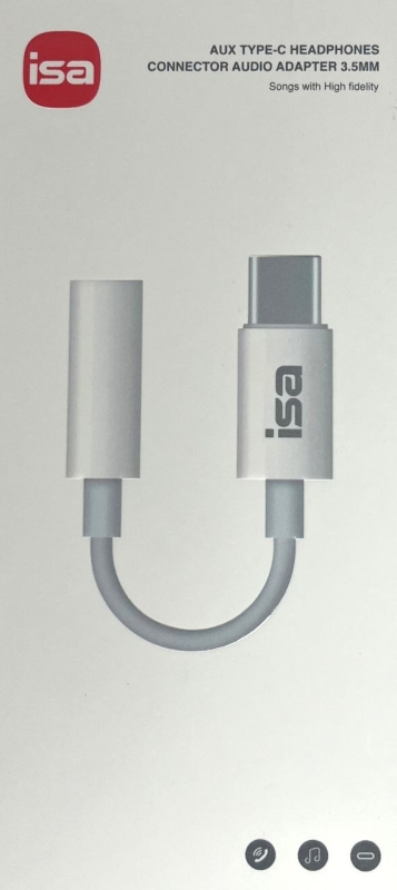 Переходник AC-02 Type C-AUX 3.5mm ISA