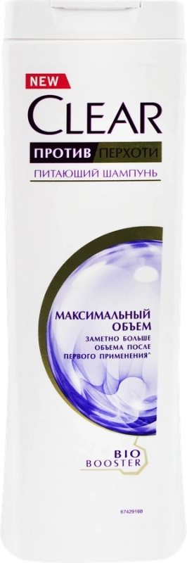 Шампунь против перхоти Шампунь против перхоти "CLEAR" питающий шампунь, максимальный объем