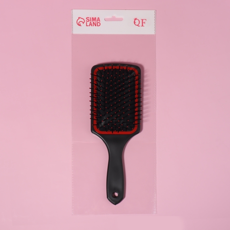 Расчёска массажная, широкая, 8 &times; 24 см, цвет МИКС