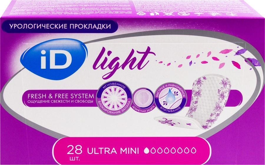 Урологические прокладки ID Light размер Ultra Mini