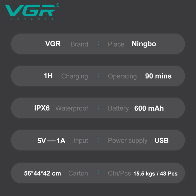 Электрическая бритва VGR V-314 Электрическая бритва VGR V-314