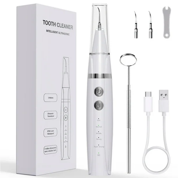 Ультразвуковой скалер для чистки зубов Tooth Cleaner Белый