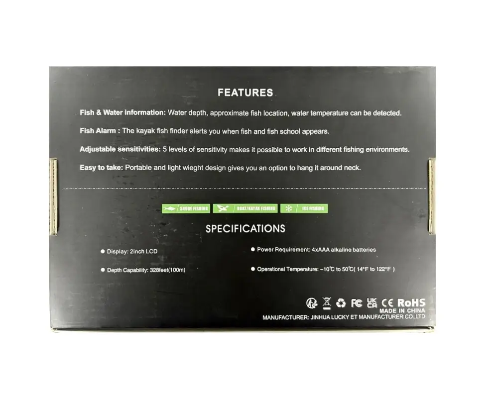 Эхолот для рыбалки проводной LUCKY FFC1108-1