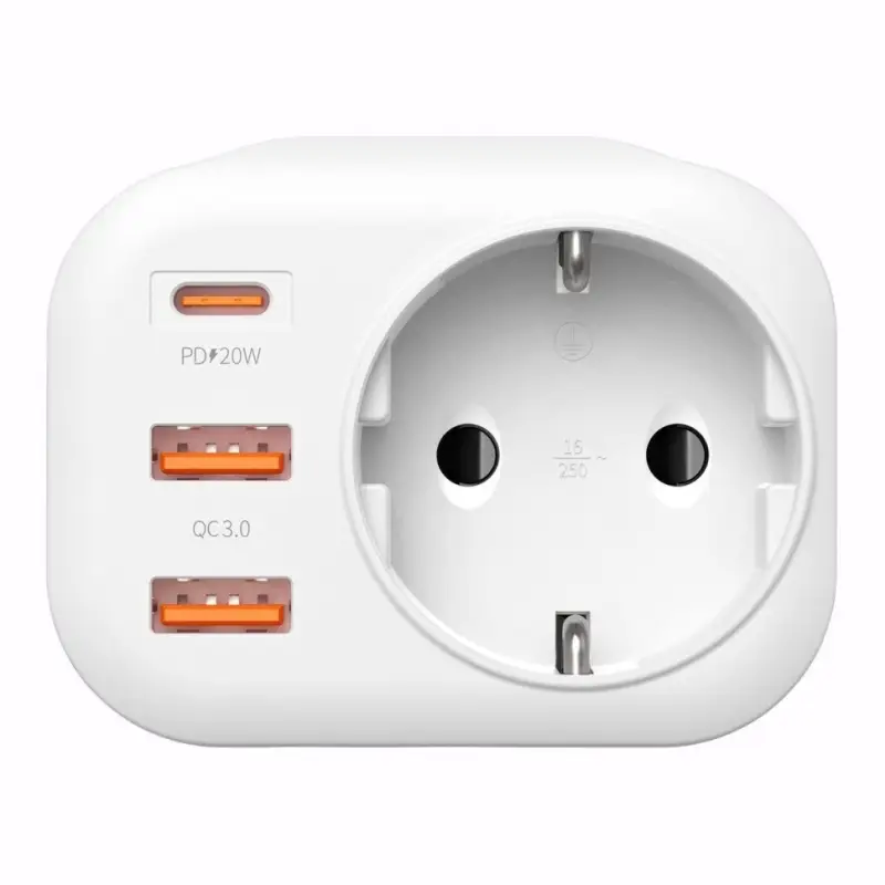 Розетка с USB портом MIVO MC-103